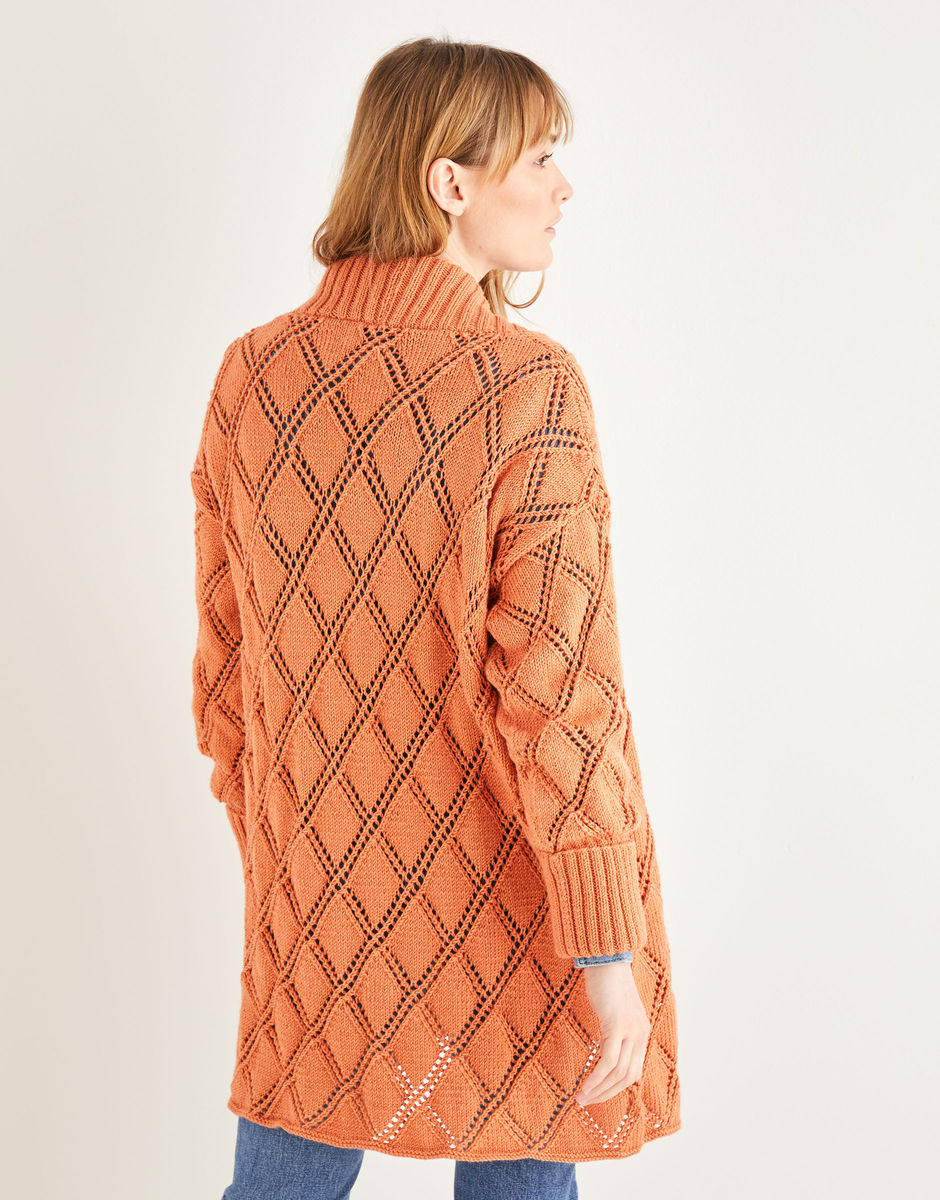 Diamond Trellis Cardigan - 10212 - Physical Pattern