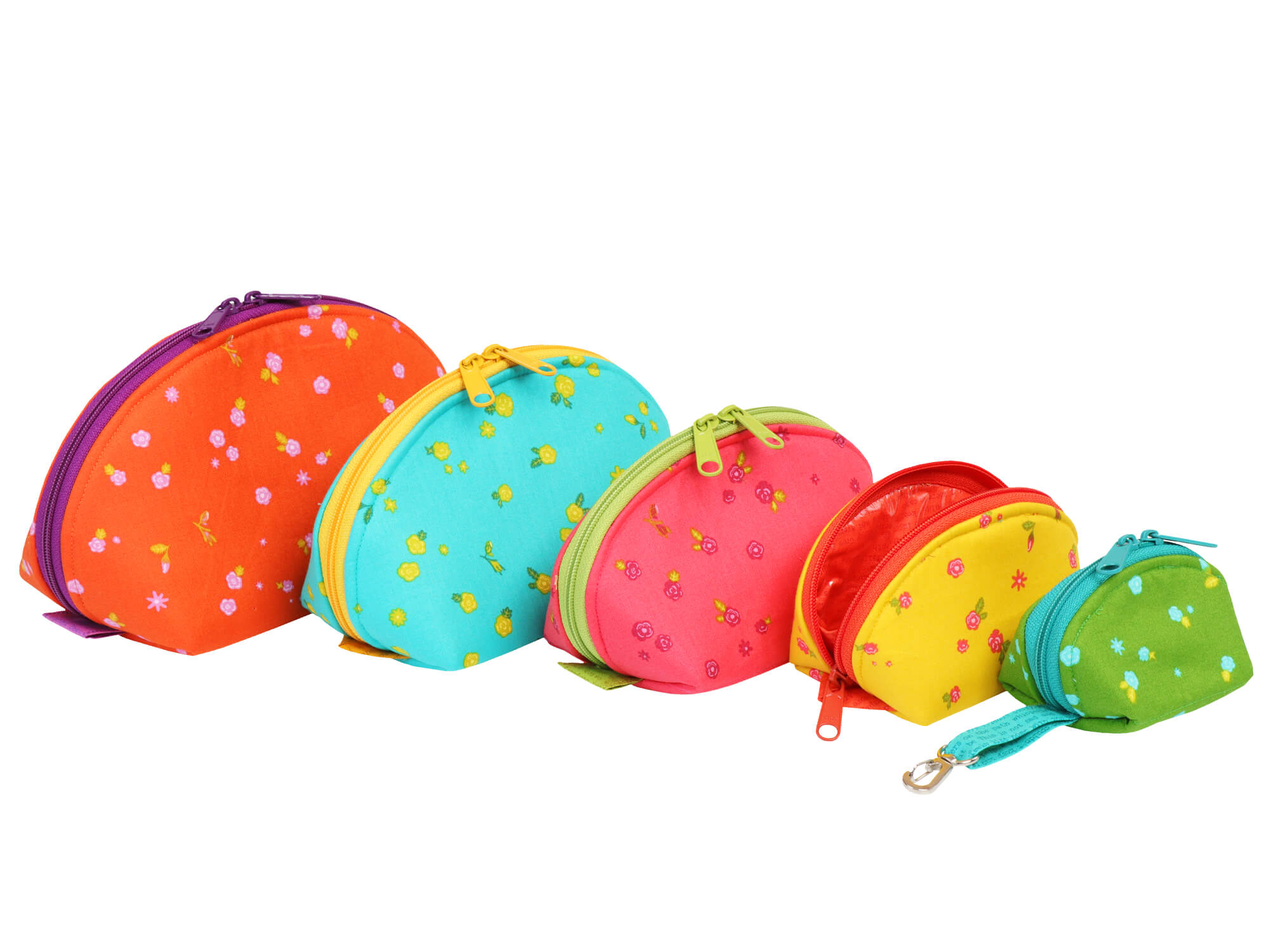 Clam Up Zippered Pouches - Physical Pattern