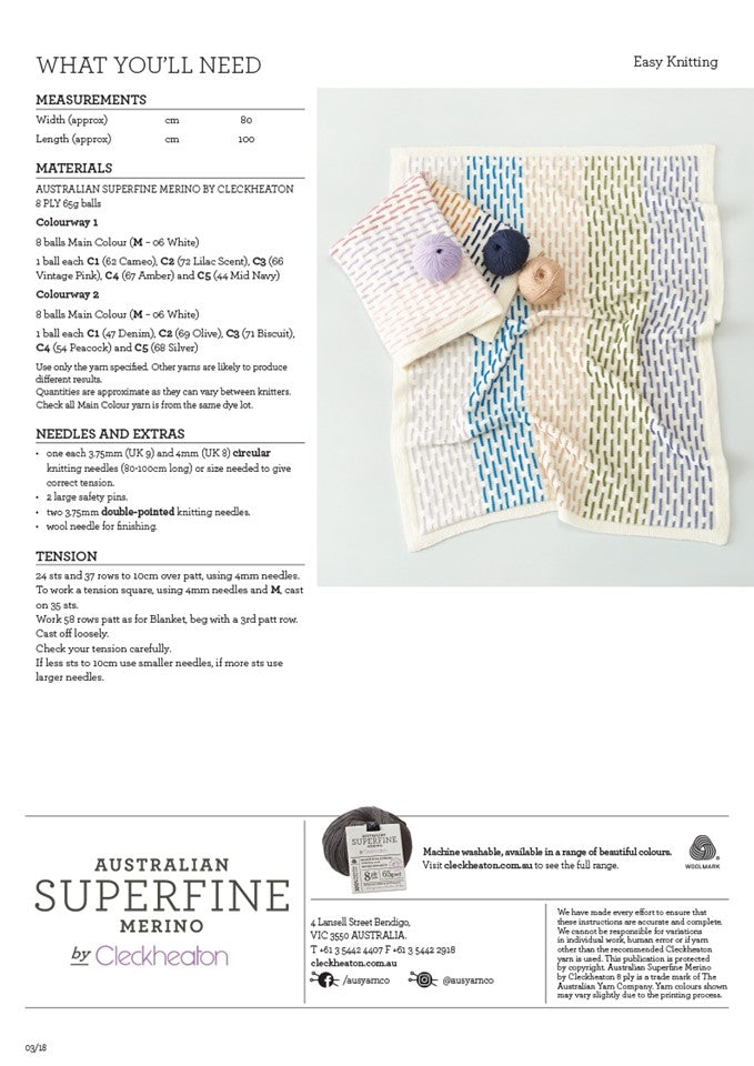 Colour Ridge Blanket - 467 - Physical Pattern