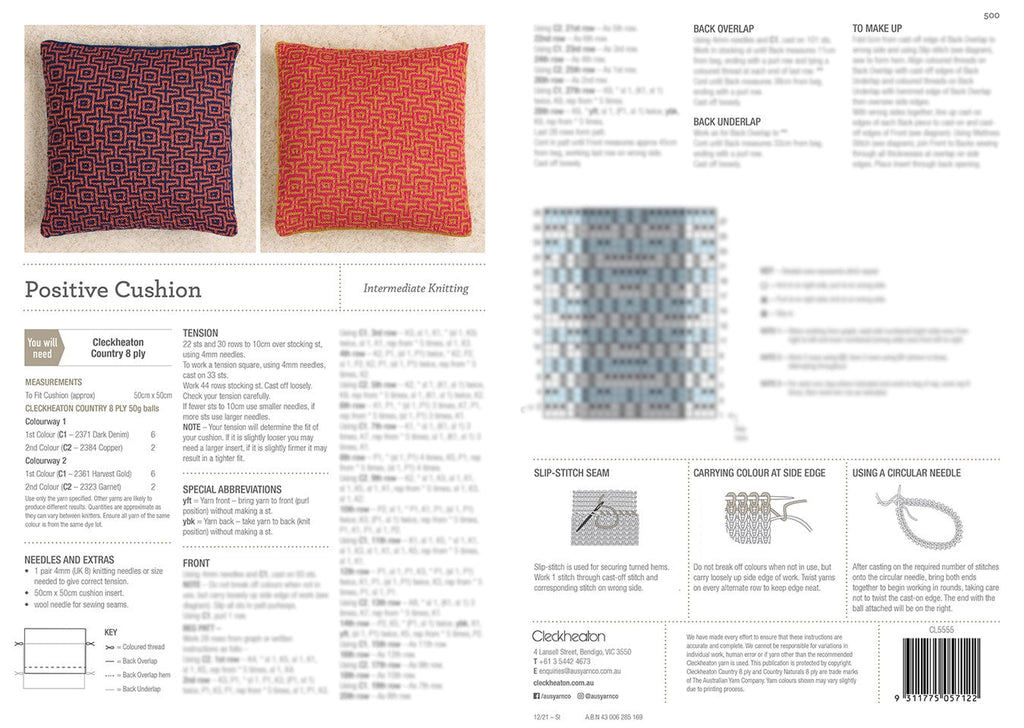 Country Cushion Set - Physical Pattern
