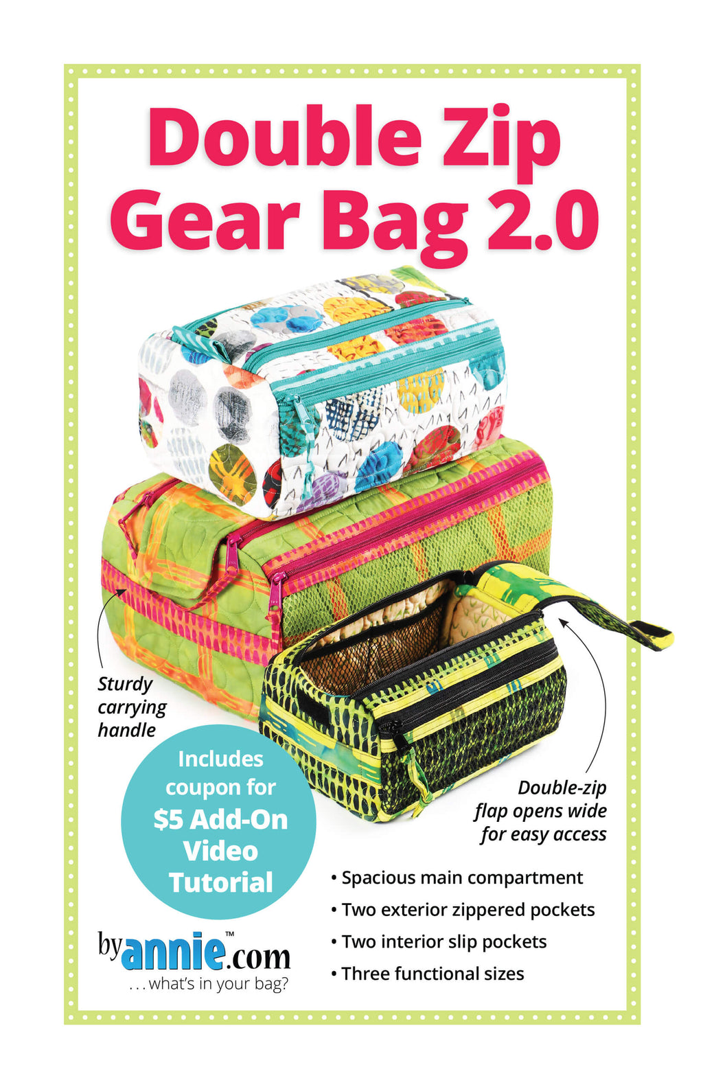 Double Zip Gear Bag 2.0 - Physical Pattern