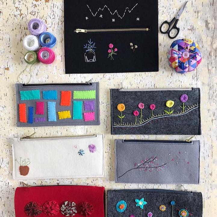 Felt Zippered Purse - Physical Pattern