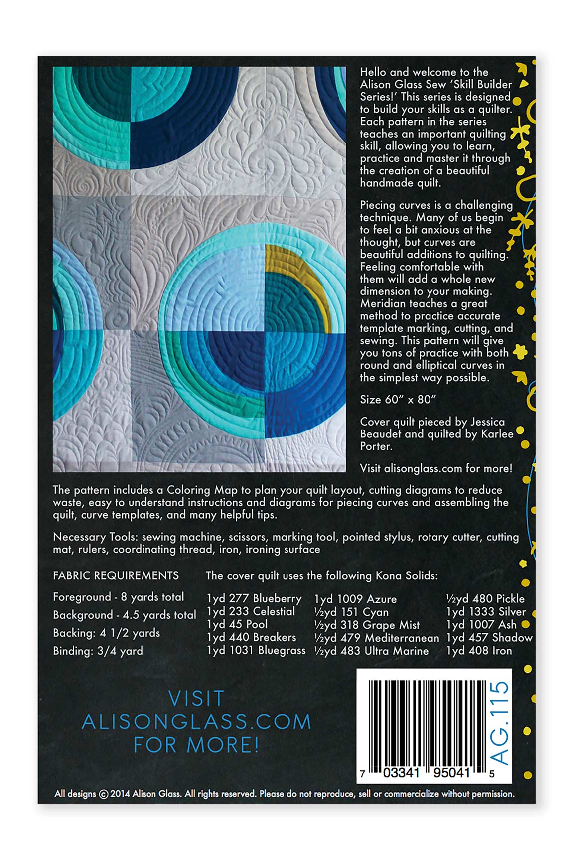 Meridian Quilt - Physical Pattern